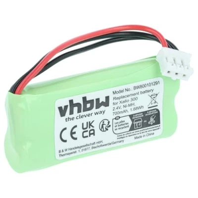 Image de vhbw Batterie Compatible avec Philips Dect, Kala, Xalio, Aleor, Zenia, Entre Autres téléphone Fixe sans Fil (700mAh, 2,4V, NiMH) Remplacement pour 2HR AAAU, 60AAAH2BMX