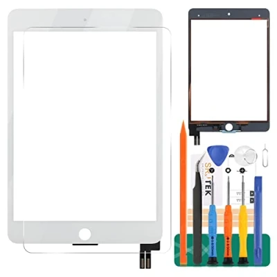 Image de Écran tactile de rechange pour iPad Mini 5 7.9 2019 A2126 A2124 A2133 Digitizer Kit pièces réparation (blanc)