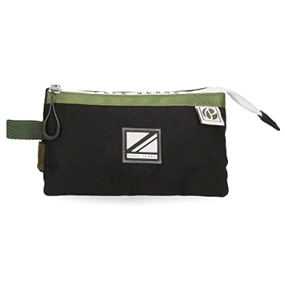 Image de Pepe Jeans Luca Étui triple noir 22 x 12 5 cm Polyester, Noir, Trousse
