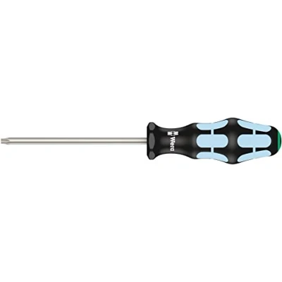 Image de Wera 05032056001 3367 Tournevis pour vis TORX, acier inoxydable, TX 27 x 115 mm, Noir/Ice bleu