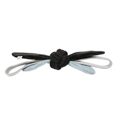 Image de D&amp;D Home, Jouet Jule pour Chiens 37x6,5x6,5 cm Noir, Noeud de Corde en Coton Durable avec Boucles Textile résistant, Bruit froissement, Combinaison intéressante matériaux