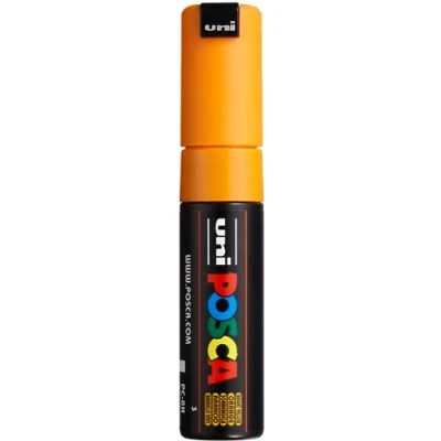 Image de Uni Ball Posca Marqueur pointe large biseautée Jaune