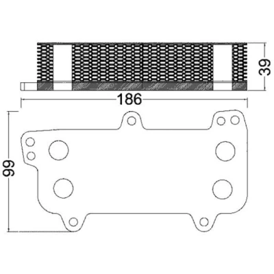 Image de MAHLE ORIGINAL CLC 187 000S Radiateur d&#039;Huile VOLKSWAGEN: Transporter 5 Bus, Multivan (7HM, oscaro, mister auto, yakarouler