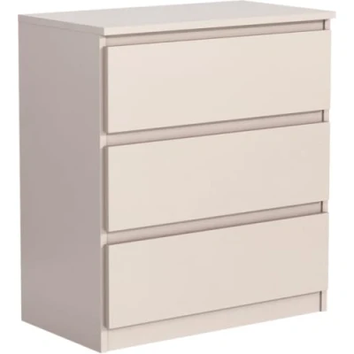Image de meble masztalerz Commode Cachemire Mat avec 3 tiroirs 70 cm, Meuble Rangement, Chambre