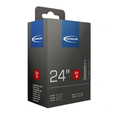 Image de Schwalbe SV9 Chambre à air 28/47 507/541 EK Valve Presta Noir 24 inch