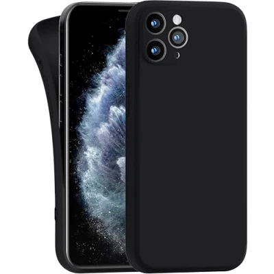 Image de MyGadget Coque Compatible avec Apple iPhone 11 Pro Case TPU Souple &amp; Soft Cover Protection Extra Fine Légère Étui Coloré Anti Choc et Rayures Noir