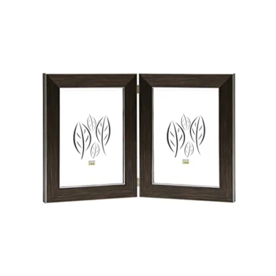 Image de Deknudt Frames S41VK3 H2V Cadre Photo Diptyque Vertical Résine Brun 15 x 20 cm