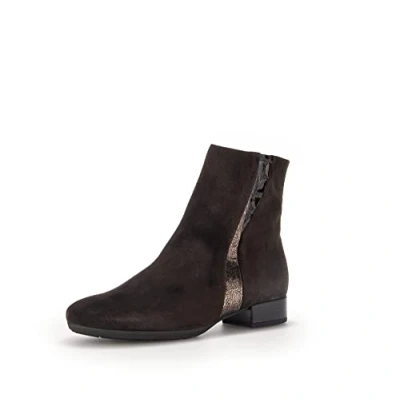 Image de Gabor Femme Bottines, Dame Bottines,Bottillons,fourrée,Bottes,Botte,Demi Botte,Chaussure de Transition,Marron (Brown) / 43,42.5 EU 8.5 UK