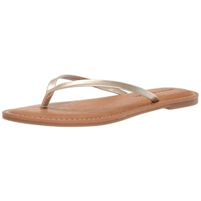 Image de Amazon Essentials Sandale Tong Femme, Or, 37 EU