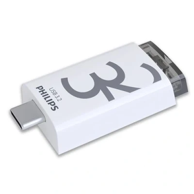 Image de Philips Click Edition Port USB C Lecteur Flash 3.2 Gen 1 32 Go pour PC, Ordinateur Portable, Smartphone, Tablette avec C, Vitesse de Lecture jusqu&#039;à 120 Mo/s