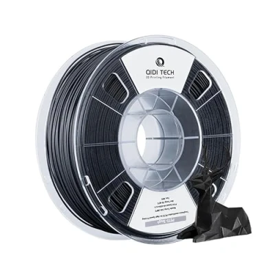 Image de QIDI TECH Filament PETG Tough, Imprimante 3D Résistant 1.75mm, Bobine de 1kg (2.2lbs), Adapté à l&#039;impression Grande Vitesse, Convient la Plupart des Imprimantes FDM, Noir