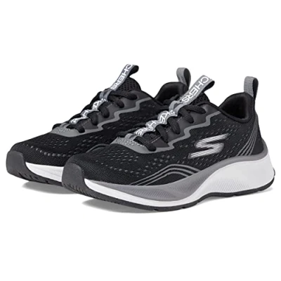 Image de Skechers 403951l Bkcc Basket, Textile Noir et Bordure Blanche Anthracite, 40 EU