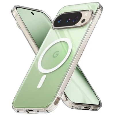 Image de Ringke Coque pour Google Pixel 10 Pro XL Case Accessoires [Fusion Magnetic] Compatible avec Magsafe/Pixelsnap Magnétique Transparente Ultra Fine Rigide Back Souple Bumper Étui Antichoc Protection