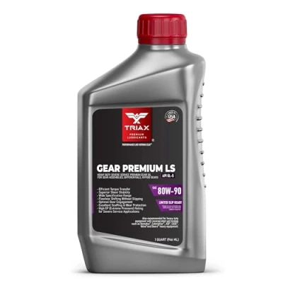 Image de TRIAX HD Gear Premium LS 80W 90 GL 5, compatible avec le glissement limité boîtes de vitesses manuelles, systèmes d&#039;engrenages hypoïdes, différentiels, approuvé par l&#039;OTAN (1 Pinte)
