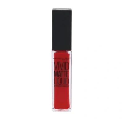 Image de GEMEY MAYBELLINE Color Sensational Vivid Matte Rouge à Lèvres Liquide 35 Rebel Red