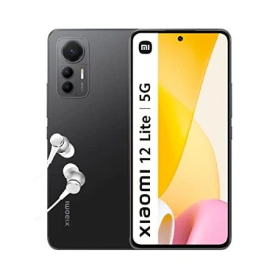 Image de Xiaomi MZB0BLQEN 12 Lite 5G, écran Amoled de 6,5 Pouces 120 Hz, Snapdragon 778G, Triple caméra 108 MP, 4300 mAh avec Charge Turbo 67 W, Noir, Smartphone 8+128 Go