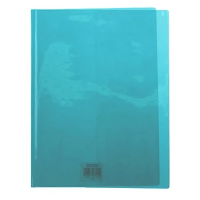 Image de Calligraphe 73205AMZC Un Protège Cahier Cristalux Vert A4 21x29,7 cm 22/100ème avec Porte Étiquette PVC Transparent Lisse