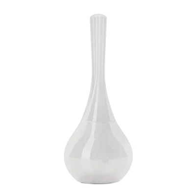 Image de Gedy Adélaïde Blanc, Dimensions et Poids : 40,3 x 16,5 cm 0,685 kg, Fabriqué en céramique, Finition, Brosse WC Design de R&amp;D, 2 Ans Garantie, Unique