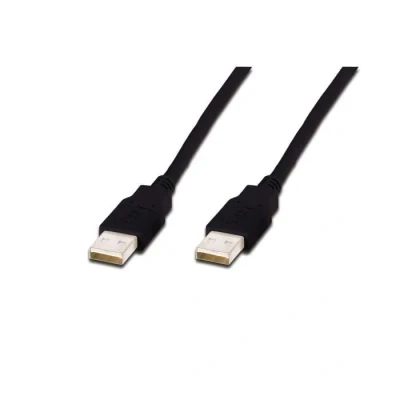 Image de Câble USB 2.0 type A M/M. AWG 30 Noir 3 m