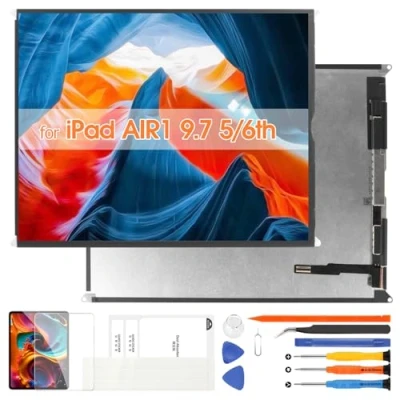 Image de pour iPad 5th 2017 / 6th 2018 Air1 9.7&quot; Écran LCD Génération Display A1822 A1893 A1954 A1474 Air (1st Gen) Remplacement with Repair Kits