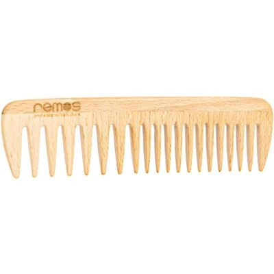 Image de REMOS Peigne à cheveux en bois de hêtre local 18cm denture grossière/moyenne