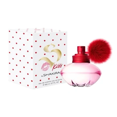 Image de Shakira Perfumes S Kiss by pour Femme Longue Durée Parfum charmant et jeune Notes fraîches fruitées Idéal la journée 80 ml