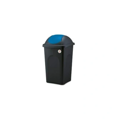 Image de Stefanplast Bascula Multipat Polypropylene Noir/Bleu, 60 L