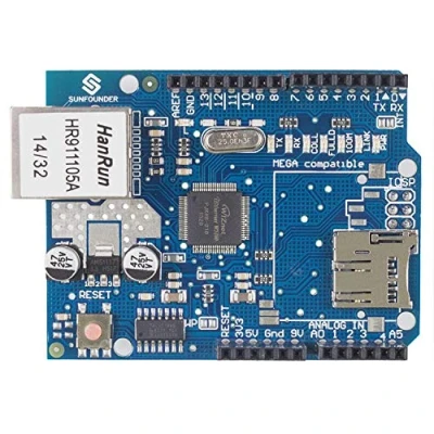 Image de SUNFOUNDER Shield Ethernet W5100 pour Arduino UNO R3 Mega 2560 1280 A057