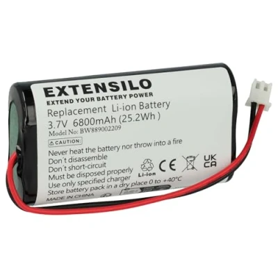 Image de EXTENSILO 1x Batterie Compatible avec Zafferano Poldina, Olivia Pro, Poldina Pro Lampe de Table (6800mAh, 3,7V, Li ION)