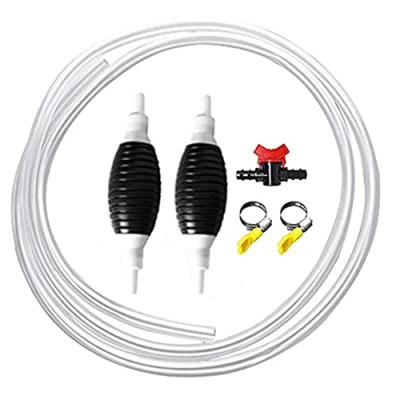 Image de Pompe Transfert Liquide l&#039;eau, à Main essence,Pompe Manuelle,Pompe À pour Essence Gaz Diesel Huile Eau Réservoir de Poissons avec 2M Tuyau Pression Tube