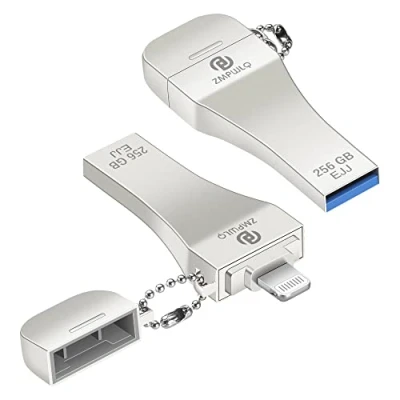 Image de Certifié MFi Clé USB iPhone 256 Go, Lightning Pendrive pour iPhone, Clef Cle iPad, Flash Drive Memory Stick Photo Stockage Externe iPad PC Mac