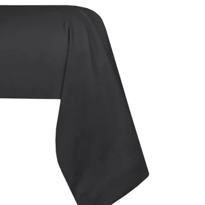 Image de STOF Taie de traversin Taille 45x185 cm Qualité Percale Coton 100% certifié Oeko Tex Couleur Anthracite Modèle Elysée Linge lit pour Maison