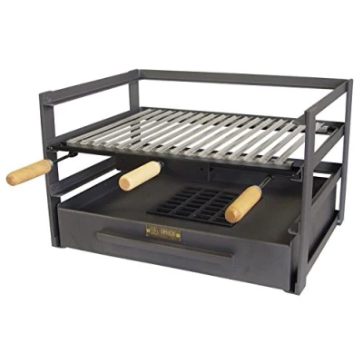 Image de IMEX EL ZORRO 71482.0 Tiroir Barbecue avec Grille, Noir, 72 x 41 35 cm