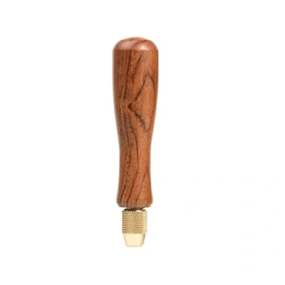 Image de BIGULA Laiton Manche en Bois Massif Diamant Ensemble de Limes Outil Poignée Artisanat Céramique DIY Râpe à Lime Aiguille Bijoux Polissage Sculpture