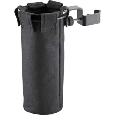 Image de K&amp;M 16450 Support de baguettes batterie Noir acier, nylon carquois stable à fixer pour plusieurs