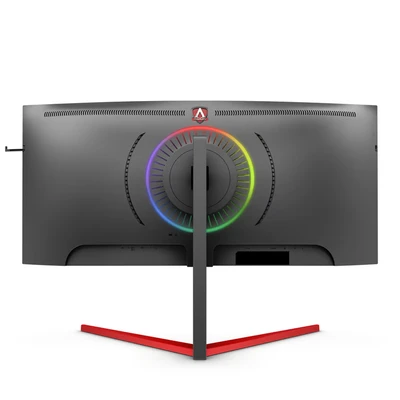 Image de AOC Écran gaming incurvé AGON AG353UCG 89 cm (35 pouces) (HDMI, DisplayPort, hub USB, G Sync, HDR 1000, temps de réponse 2 ms, 3440 x 1440, 200 Hz) noir/rouge