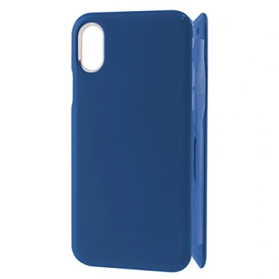 Image de Étui Folio KSIX iPhone X TPU Polycarbonate Semi rigide Bleu