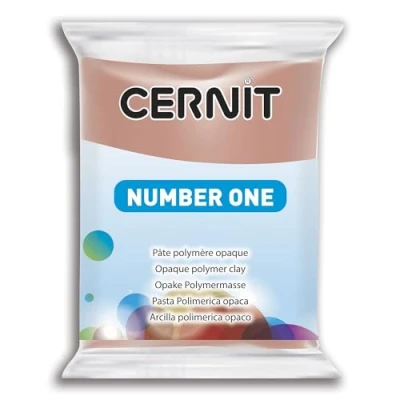 Image de CERNIT CE0900056812C Un Pain de Pâte Polymère Number one à Modeler Cuire Couleur taupe Bloc 56 g