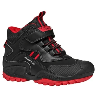 Image de Geox J New Savage Boy B A Basket, Noir 1, 26 EU