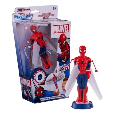 Image de Character Options Flying Heroes Hover and Spin Spider Man Jouet d&#039;action électronique en Forme de vol piloté à la Main pour garçons partir 6 Ans