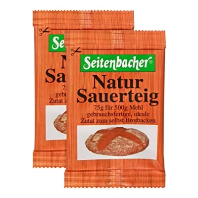 Image de Seitenbacher Lot de 3 sachets levain naturel Liquide Utilisation immédiate x 150 g