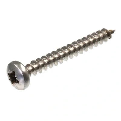 Image de SECCARO Lot de 100 vis à bois tête bombée pour panneaux d&#039;aggloméré 6 x 50 mm en acier inoxydable V2A VA A2 avec filetage complet, cruciforme/PZ