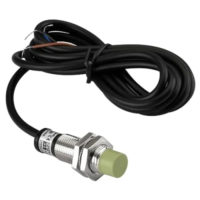 Image de Heschen PR12 4DN Capteur de proximité inductif Type cylindrique Détection 4 mm, M12 rond, non blindé, 12 24 VDC 3 fils, NPN NO (normalement ouvert) CE