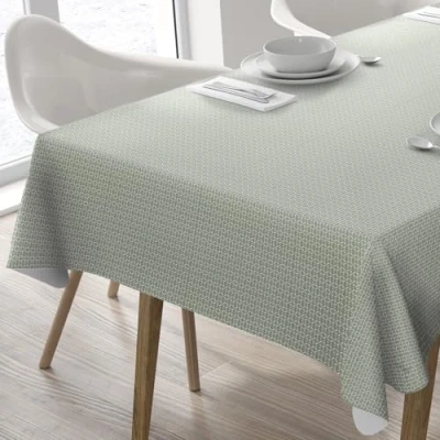 Image de Home Direct Nappe Toile cirée PVC Rectangulaire 140 x 200 cm Vert Sauge