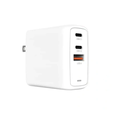 Image de Creative 67 W GaN Charger 3 Port USB Mural avec PPS, PD 3.0, et QC 4.0+ pour téléphones Ordinateurs Portables, Une Prise CA UE Interchangeable Incluse