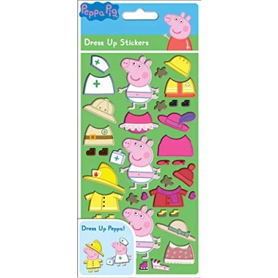 Image de Paper Projects 01.70.34.001 Peppa Pig Chunky Foam Dress Up Sticker petit format