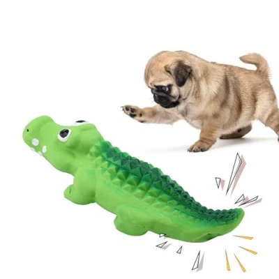 Image de Duokon Latex Mignon Crocodile Chien Grinçant Jouet Chiot Pet Chat Jouant À Jouer Jouets