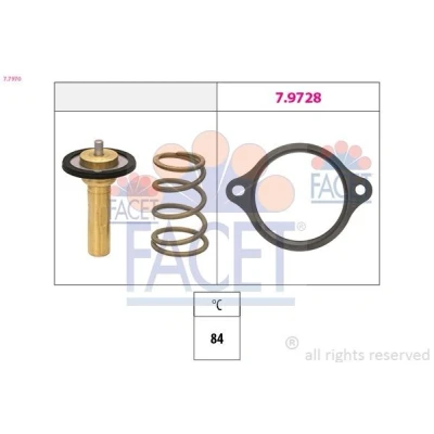 Image de FACET 7.7970 Thermostat d&#039;eau 84 sans boîtier OPEL: Corsa E 3/5 portes, Mokka / X, Astra K portes