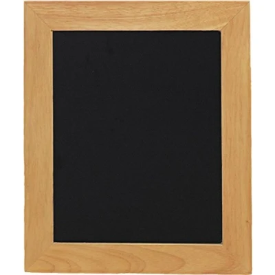 Image de Securit Tableau noir mural Finition laquée avec bord en teck 30 x 40 cm