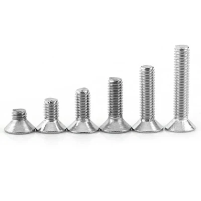 Image de 300pcs Boulon Vis Tête Fraisée Hexagonale en Acier inoxydable 304 avec Boîte de Rangement M3 x 4/6/8/10/12/16mm